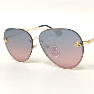 Aviator Sunglasses  Pink Mirror Lens Fashion Sun Glasses Women Men Gafas‎ Lentes